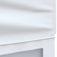 Сгъваема парти палатка със странични стени, бяла, 3x6 м