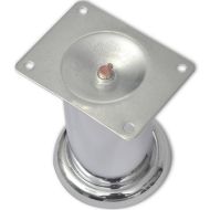 Крака за диван, 8 бр, кръгли, хром, 60 мм