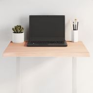 Плот за маса 60x40x2 см необработено масивно дърво дъб жив ръб