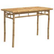 Градинска трапезна маса 110x55x75 см бамбук