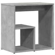 Странични маси 2 бр бетонно сиво 50x30x50 см инженерно дърво