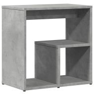 Странични маси 2 бр бетонно сиво 50x30x50 см инженерно дърво