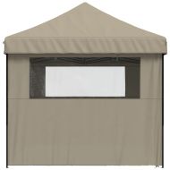 Сгъваема парти шатра pop-up с 4 странични стени таупе