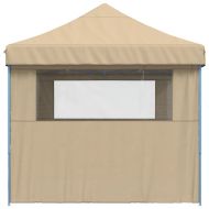 Сгъваема парти шатра pop-up с 3 странични стени бежова