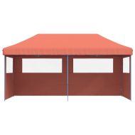 Сгъваема парти шатра pop-up с 3 странични стени теракота