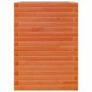 Градински сандък восъчнокафяв 50x50x68,5 см борово дърво масив