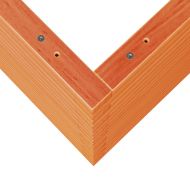 Градински сандък восъчнокафяв 50x50x68,5 см борово дърво масив