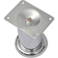 Кръгли крака за диван, 8 бр, хром, 60 мм