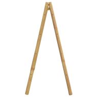 Стълба за кърпи с 4 закачалки, 90x50x100 cм, бамбук