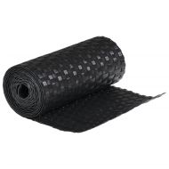 Балконски паравани, 5 бр, черен, 255x19 см, полиратан