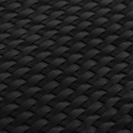 Балконски паравани, 5 бр, черен, 255x19 см, полиратан