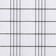 Балконски паравани, 10 бр, бял, 255x19 см, полиратан