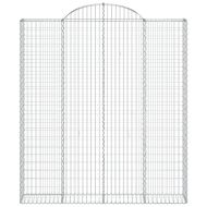 Габионни кошници арка 7 бр 200x30x220/240 см поцинковано желязо