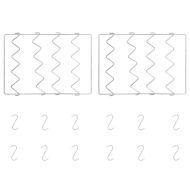 BBQ опушвач с дървесен чипс 44,5x29x83 см поцинкована стомана