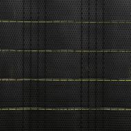 Балконски паравани, 10 бр, черен, 255x19 см, полиратан