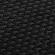 Балконски паравани, 10 бр, черен, 255x19 см, полиратан