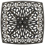 Градинска маса, бронз, 53x53x53 см, лят алуминий