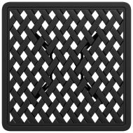 Градинска маса, черен, 53x53x53 см, лят алуминий