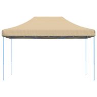 Сгъваема парти шатра, pop-up, бежова, 440x292x315 см