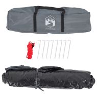 Къмпинг палатка 3-местна сиво-оранжева бързо освобождаване