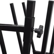 Черно прахово боядисано дърводелско магаре