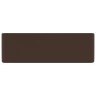 Луксозна мивка, матово тъмнокафява, 41x30x12 см, керамика