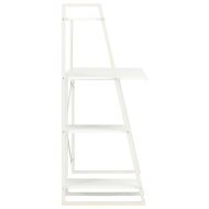 Бюро с модул с рафтове, бяло, 102x50x117 см