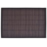 242110 6 Bamboo Placemats 30 x 45 cm Dark Brown