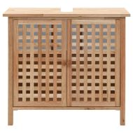 Шкаф за мивка, орехово дърво масив, 66x29x61 см