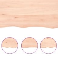 Плот за маса, 60x40x(2-4) см, необработен масивен дъб