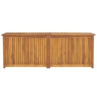 Градинска кутия, 150x50x55 см, тиково дърво масив