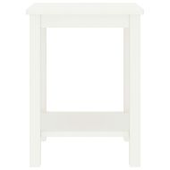 Нощно шкафче, бяло, 35x30x47 см, бор масив