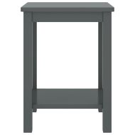 Нощно шкафче, сиво, 35x30x47 см, бор масив