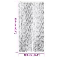 Ресни за врата против мухи, светлосиво и тъмносиво, 100x230 см