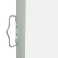 Прибираща се дворна странична тента, 80x300 см, кремава