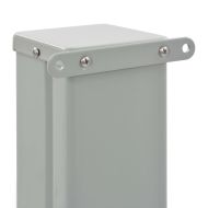 Прибираща се дворна странична тента, 80x300 см, кремава