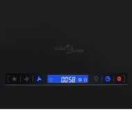 Висящ аспиратор остров LCD сензор 37 см прахово покрита стомана