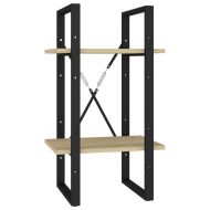 2-етажна библиотека, дъб сонома, 40x30x70 см, инженерно дърво