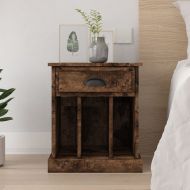 Нощно шкафче, опушен дъб, 43x36x50 см