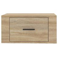 Нощни шкафчета за стенен монтаж, 2 бр, сонома дъб, 50x36x25 см
