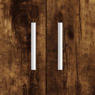 Поставка за аквариум, опушен дъб, 81x36x73 см, инженерно дърво