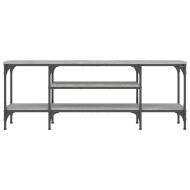 ТB шкаф, сив сонома, 121x35x45 см, инженерно дърво и желязо