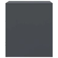 Нощни шкафчета, 2 бр, антрацит, 34,5x39х44 см, стомана