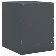 Нощни шкафчета, 2 бр, антрацит, 34,5x39х44 см, стомана