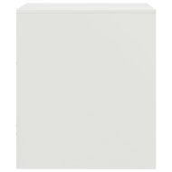 Нощно шкафче, бяло, 34,5x39х44 см, стомана