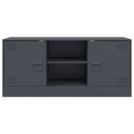 ТВ шкаф, антрацит, 99x39х44 см, стомана