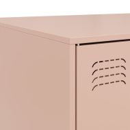 Маса за кафе, розова, 67x50x44 см, стомана