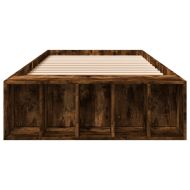 Рамка за легло, опушен дъб, 75x190 см, инженерно дърво