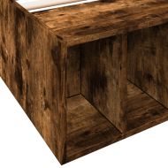 Рамка за легло, опушен дъб, 75x190 см, инженерно дърво