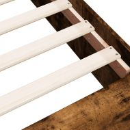 Рамка за легло, опушен дъб, 75x190 см, инженерно дърво